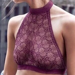 Victoria's Secret High Neck Crochet Bralette